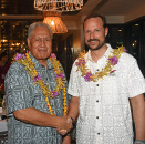Om kvelden holdt Samoas statsoverhode, Tuimalealiifano Vaaletoa Sualauvi en offisiell middag til ære for besøket. Foto: Sven Gj. Gjeruldsen, Det kongelige hoff